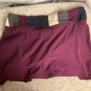 Lululemon Run: Pace Skort in plum, size 8 (long)